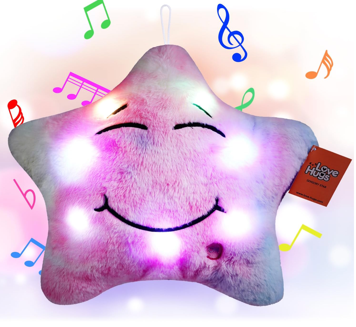 Musical Star Plush Sensory Light Up Toys