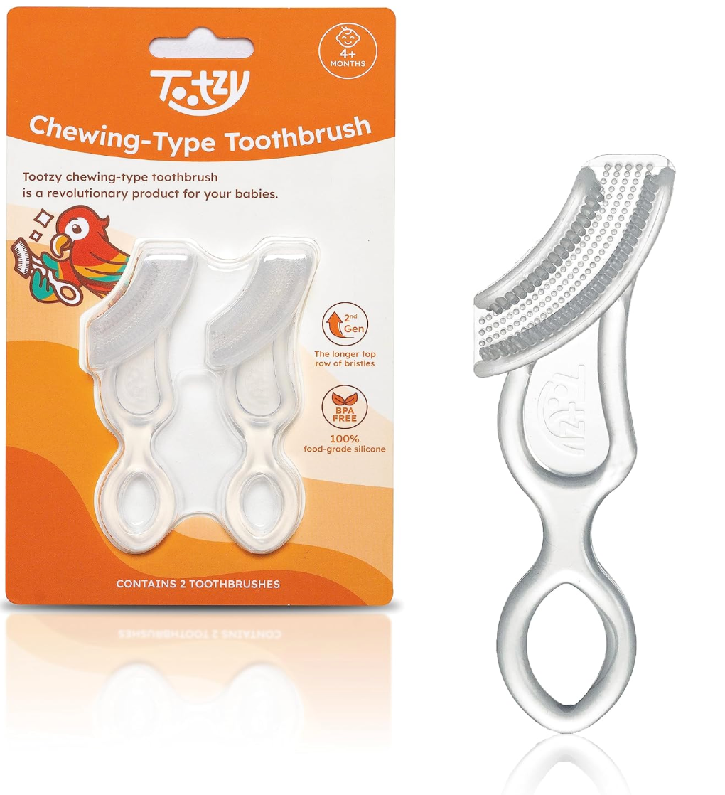 Gentle Silicone Baby Toothbrush Teether for Teething and Oral Care