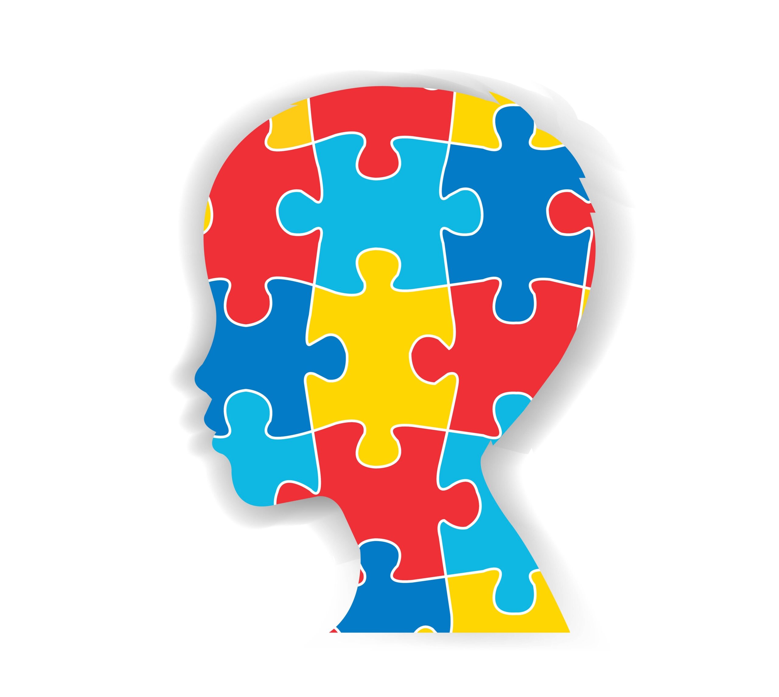 Human,Head,Profile,With,Puzzle,White,Background